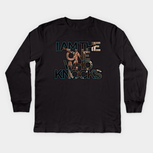 The one who knocks Kids Long Sleeve T-Shirt